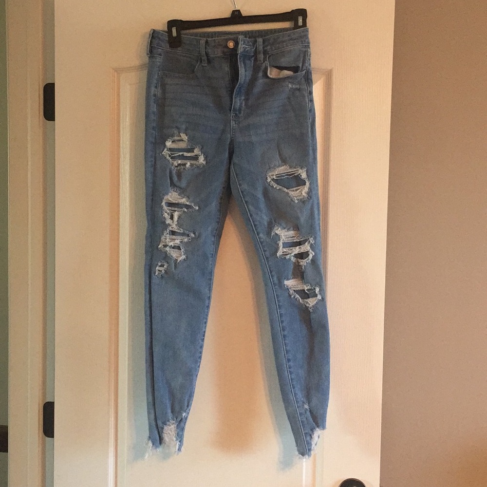 AE super hi rise jegging EUC